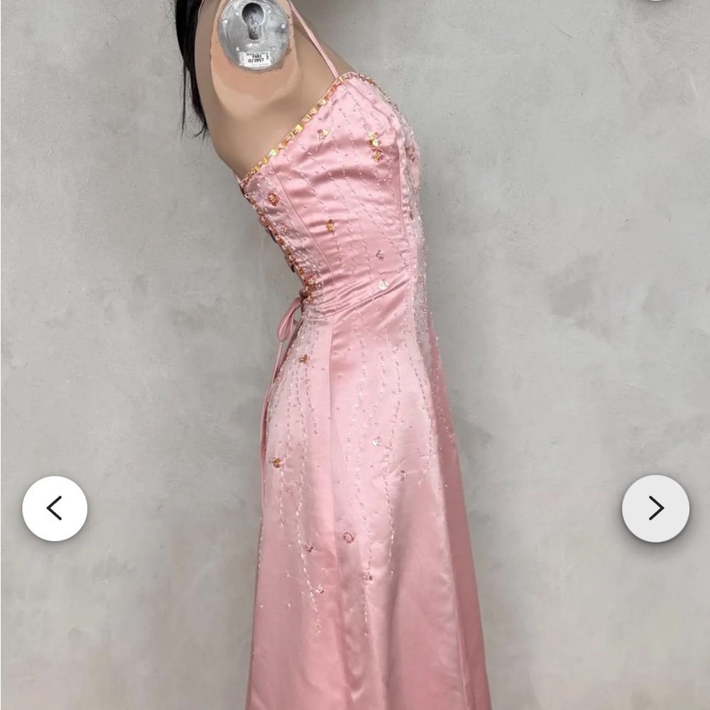 Elegant Pink Evening Gown 
fairy core and beaded